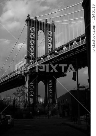 manhattan bridge, road, bridge 1540119