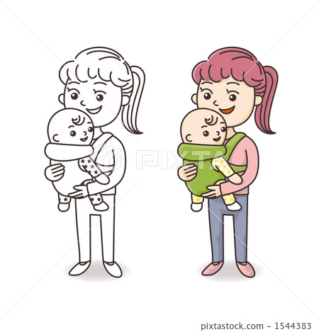 Baby and mother 1544383