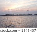 Sky, sea and windmill 1545407