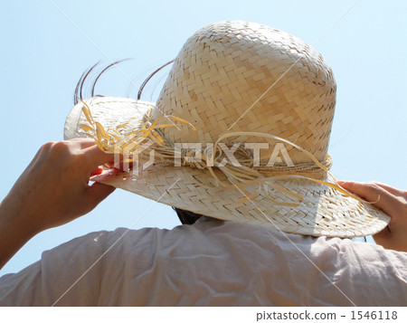 Straw hat and woman Straw hat and woman 1546118