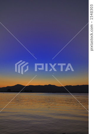 黃昏 晚景 琵琶湖 1548303