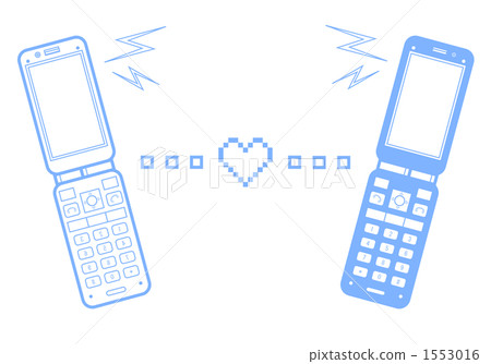 Mobile phone communication image drawing 1553016