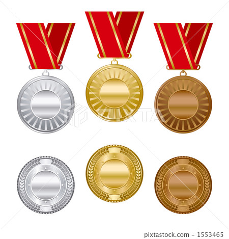 Gold, silver, copper medal set 1553465