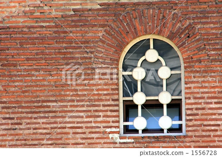 磚牆 格子窗 窗口 1556728