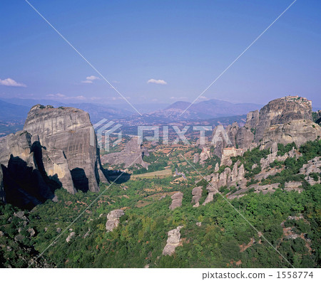 strangely shaped rocks, convent, friary 1558774
