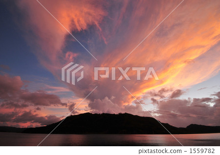 晚上的風景像火山爆發 1559782