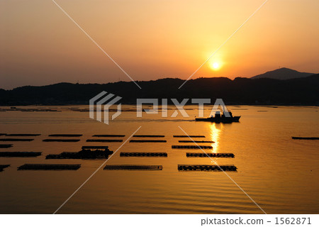 Seto Inland Sea, setouchi, evening scene 1562871