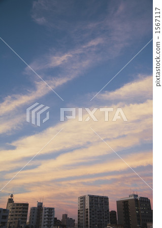 rosy cloud, evening scene, condo 1567117