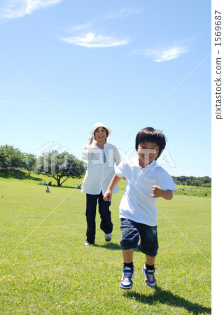 Grandma and grandson 1569687