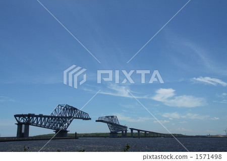 正在建設中的東京港沿海大橋 正在建設中的東京港沿海大橋 1571498