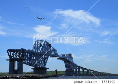 正在建設中的東京港沿海大橋 1571499