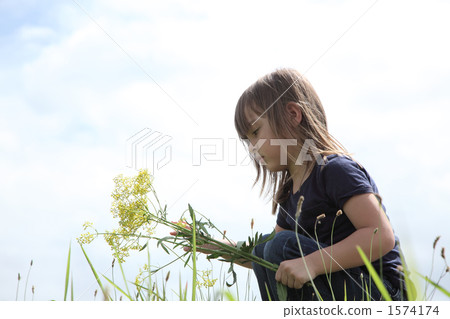 Sky and girl 1574174