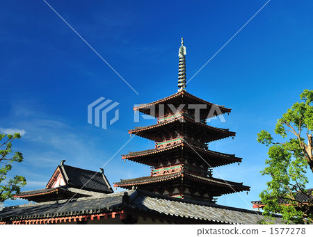 Five-story pagoda of Shitennoji 1577278