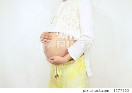 Pregnant woman's stomach Pregnant woman's stomach 1577363