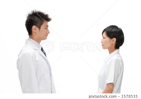 Profile of nurse and doctor 1578535