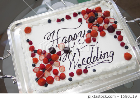婚禮蛋糕 奶油 漿果 1580119