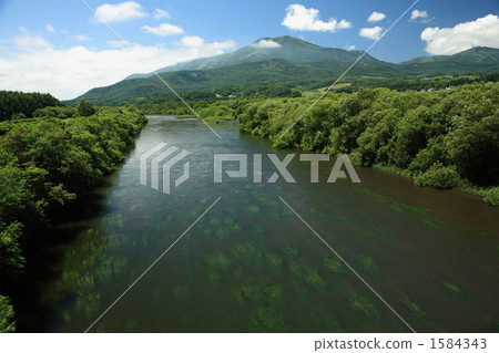 Shiribetsu河和Niseko Annupuri 1584343