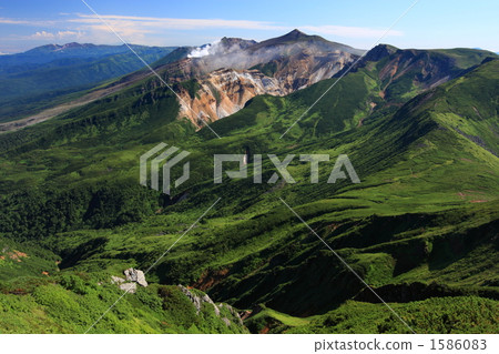 Tokachi dake seen from Furano mountain 1586083