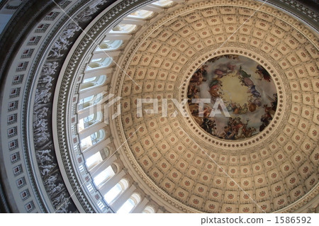 US Capitol Building Ceiling Painting 1586592