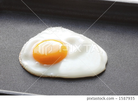 hot plate, iron plate, eggs sunny side up 1587935