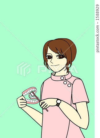 刷牙的牙的例證 刷牙的牙的例證 1588929