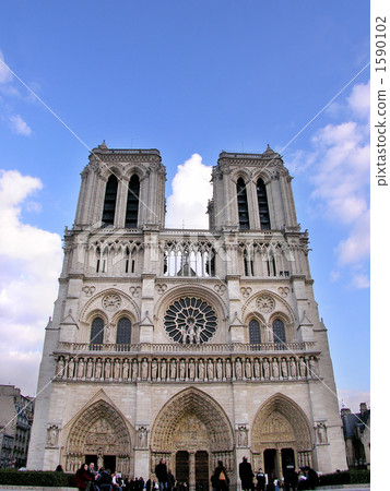 Exterior of Notre Dame Cathedral 1590102