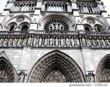 Sculpture of Notre Dame Cathedral Sculpture of Notre Dame Cathedral 1590110