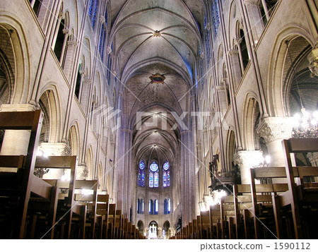 Ceiling of Notre Dame Cathedral 1590112