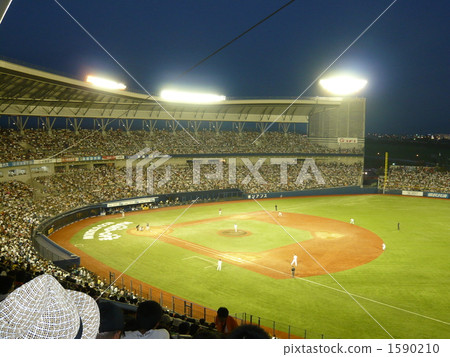 pro baseball, night game, game under lights 1590210