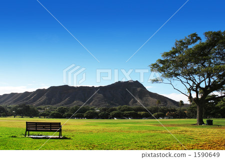 來自卡皮歐拉尼公園的鑽石頭 1590649