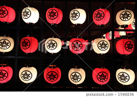 燈籠 紙燈籠 紅與白 1590836