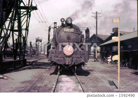 特急 Yuzuru 牽引機車 c62 1967 常磐線平原動力站福島縣 1592490