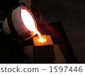 Pouring spheroidal graphite cast iron 1597446