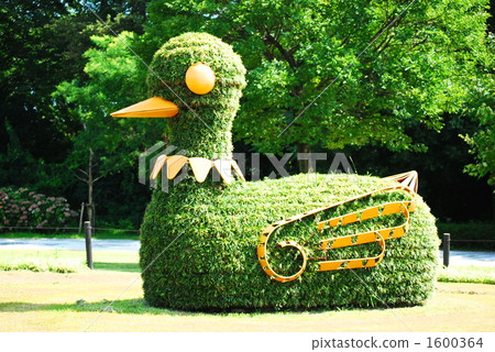 綠雕塑術 木曾三仙公園 鴨 1600364