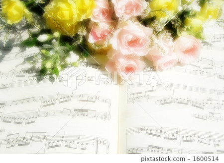 樂譜和鮮花 1600514
