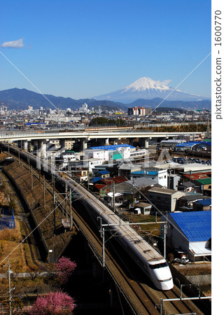 Shinkansen and Mt. Fuji 1600770