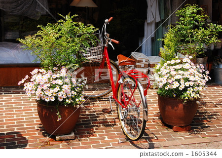 brick road, bicycle, bicyclists 1605344