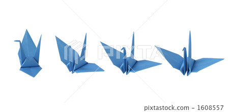 Blue folding cranes Blue folding cranes 1608557