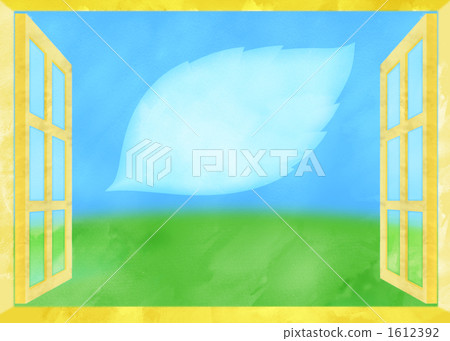 window, windows, grass field 1612392