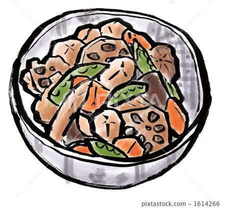 Illustration on cooking Chikuzen stew 1614266