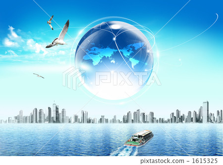 buildings, group of buildings, sea transportation 1615325