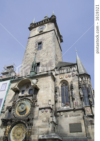 The old town hall tower of Old Town Square 1619321