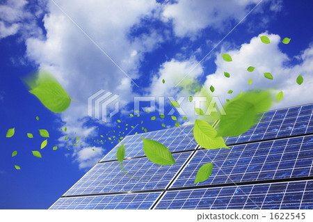 太陽能電池板和植物 太陽能電池板和植物 1622545