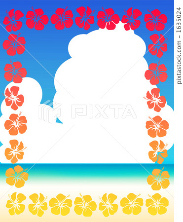 海灘和天空在木槿 海灘和天空在木槿 1635024