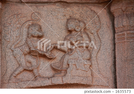 Pillar sculptures of Hampi remains Pillar sculptures of Hampi remains 1635573