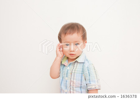 A boy in a check shirt A boy in a check shirt 1636378