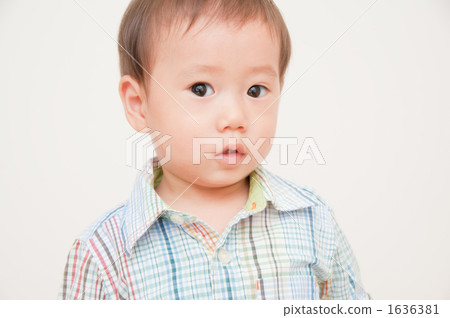 A boy in a check shirt A boy in a check shirt 1636381