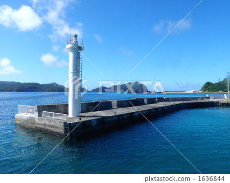 Blue Lighthouse at Futami Port 1636844