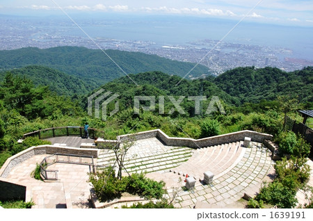 Overlooking the city from the Rokko Garden Terrace 1639191