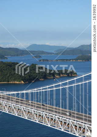 The Seto Ohashi Bridge in the summer The Seto Ohashi Bridge in the summer 1639992